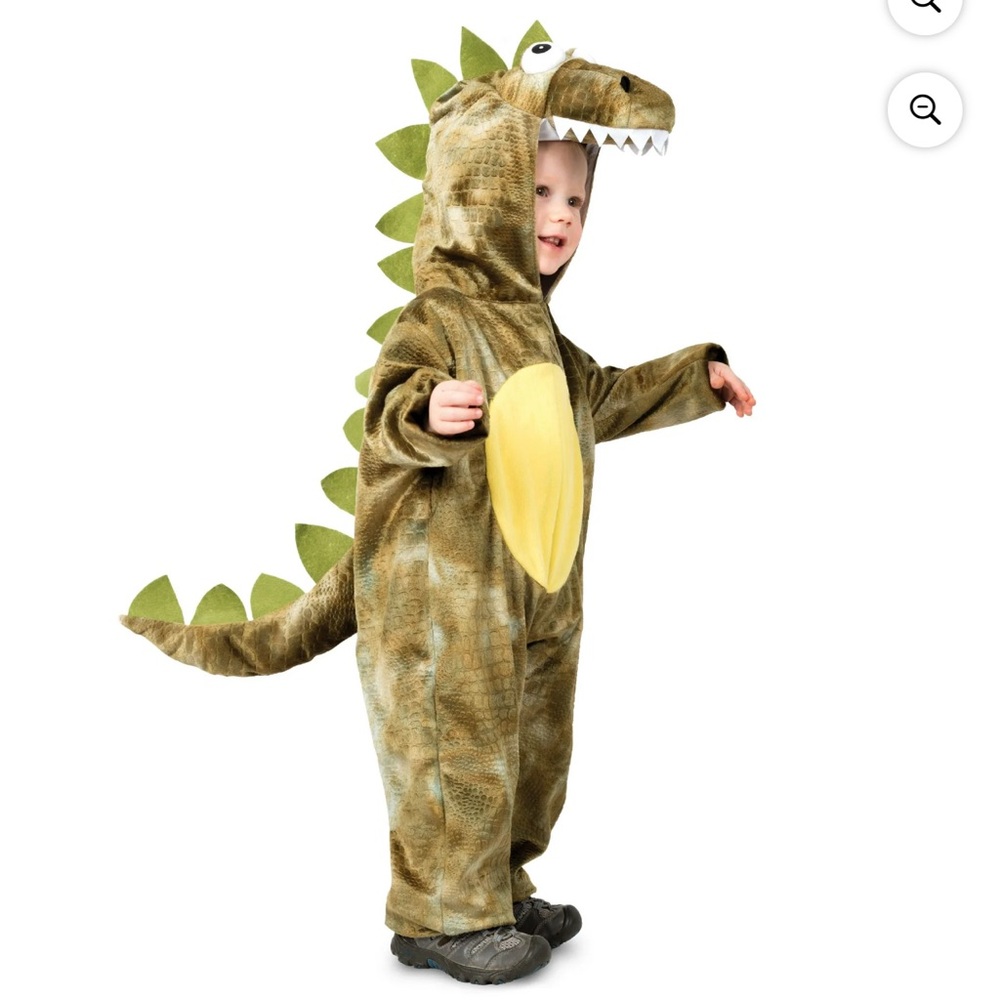 Dinosaur T Rex Baby Toddler Costume 2T - Green Dino Roarin Rex Hood